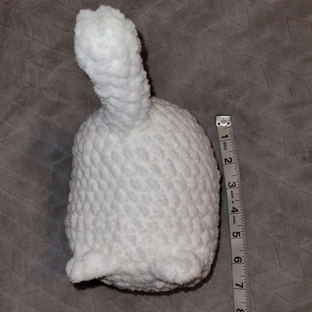 White Crochet Plush Cat Stuffed Animal Toy Cute Kitten Plushie Gift Kids‎ Kawaii